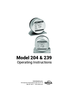 Thumbnail of document Manual - 204 Gauge and Absolute Pressure Transducer